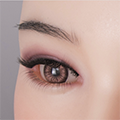 Implantierte Augenbrauen und Wimpern